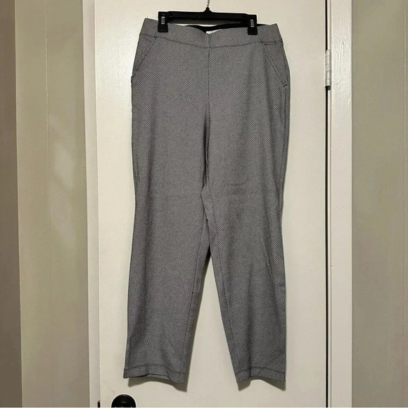 NWT Max Studio Women's Double Knit Slim Trouser houndstooth size S - Picture 3 of 9